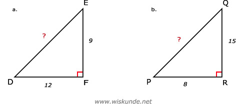 Uitwerkingen Havo/Vwo 2 H4.3: Zijden Berekenen In Rechthoekige Driehoeken  10E Editie - Wiskunde.Net