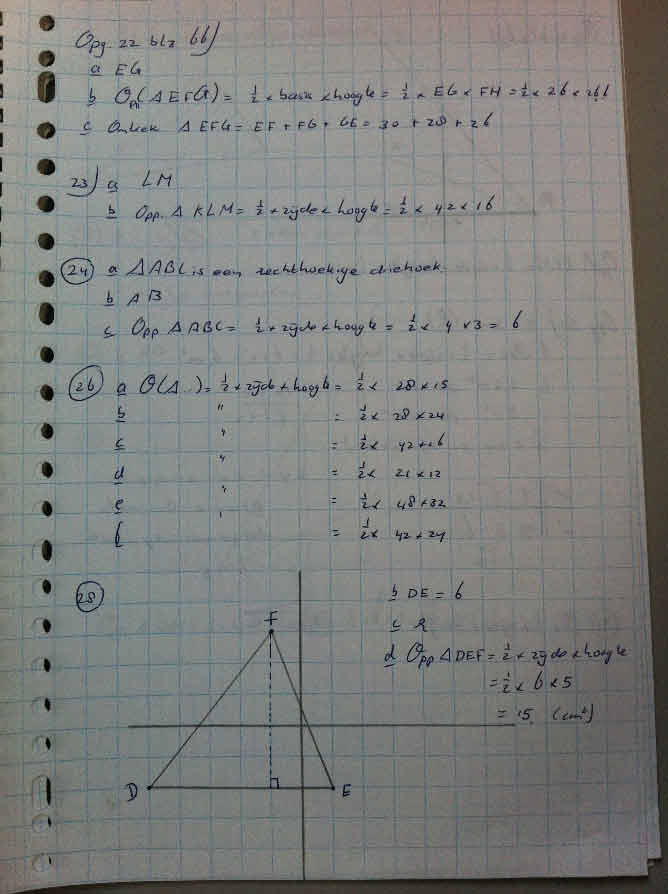 Wiskunde antwoorden