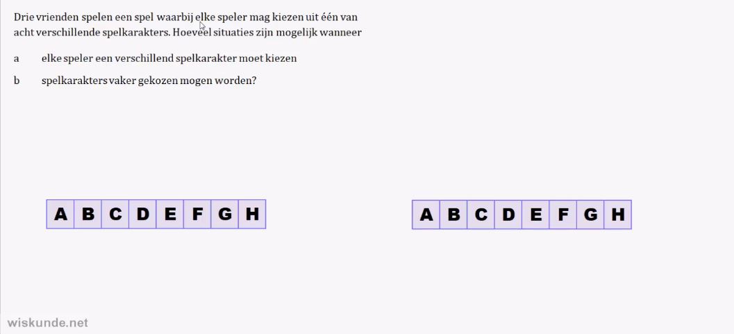 Regels bij telproblemen Opgave 9