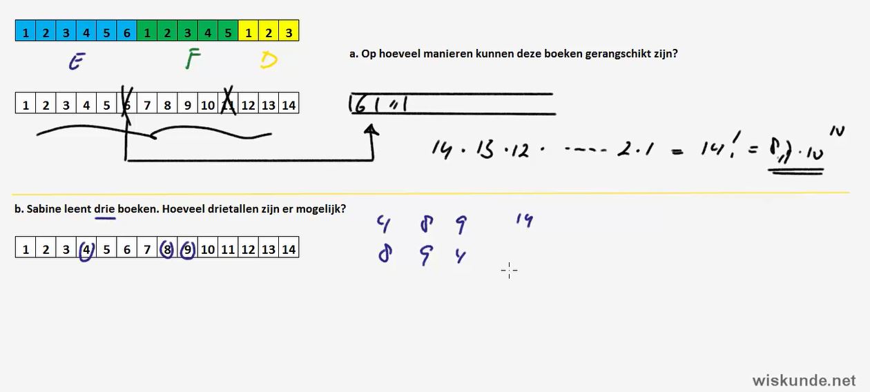 Permutaties en combinaties Opgave 25
