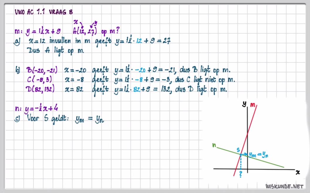 Lineaire formules Opgave 8