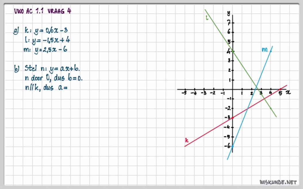 Lineaire formules Opgave 4