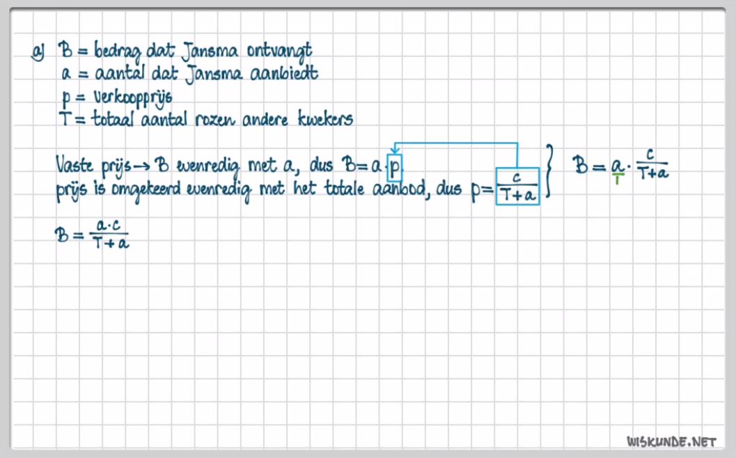 Interpoleren, extrapoleren en evenredigheid Opgave 51