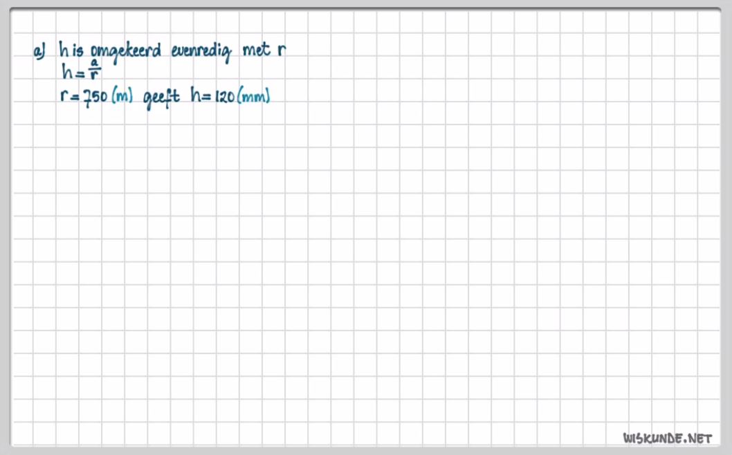 Interpoleren, extrapoleren en evenredigheid Opgave 48