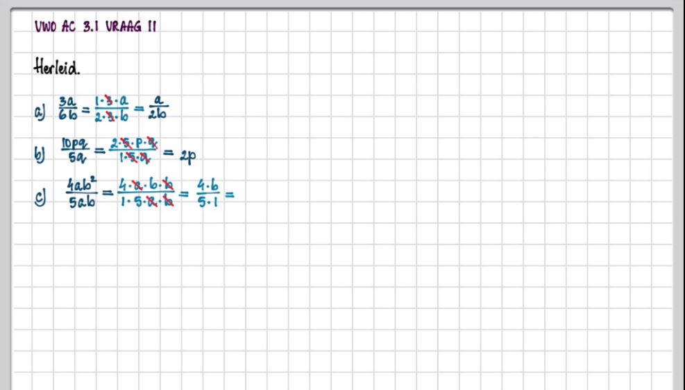 Breuken en verhoudingen Opgave 7