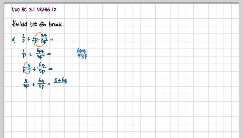 Breuken en verhoudingen Opgave 8