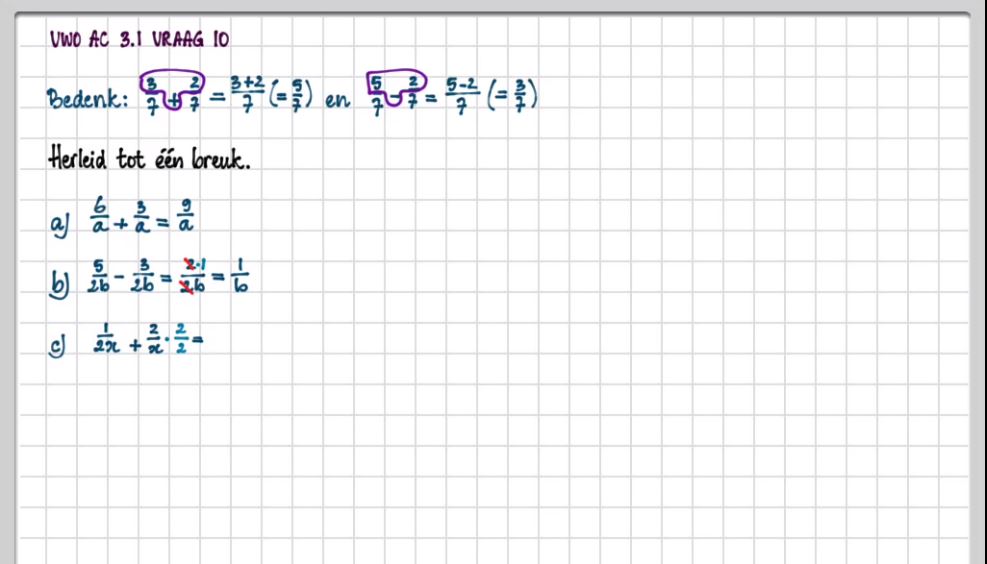 Breuken en verhoudingen Opgave 6