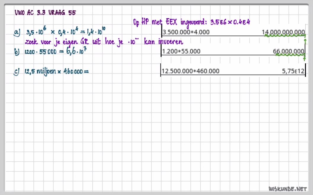 Procentberekeningen en de wetenschappelijke notatie Opgave 48