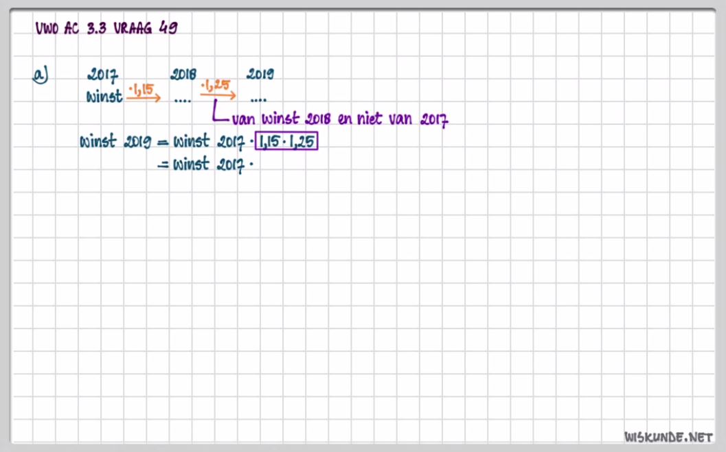 Procentberekeningen en de wetenschappelijke notatie Opgave 44