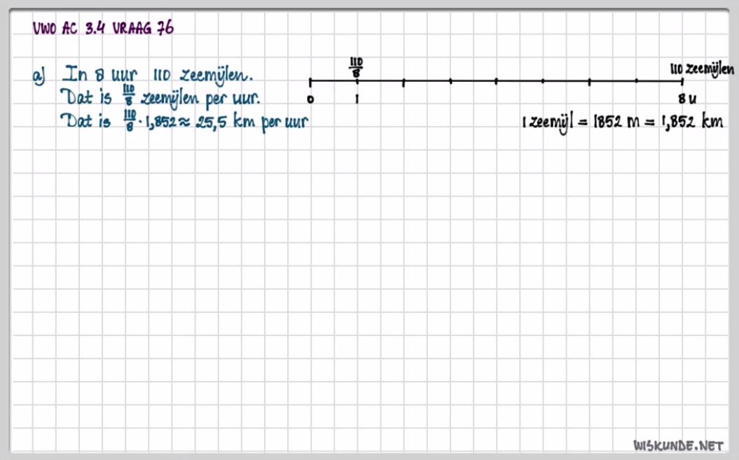 Rekenen met eenheden Opgave 67