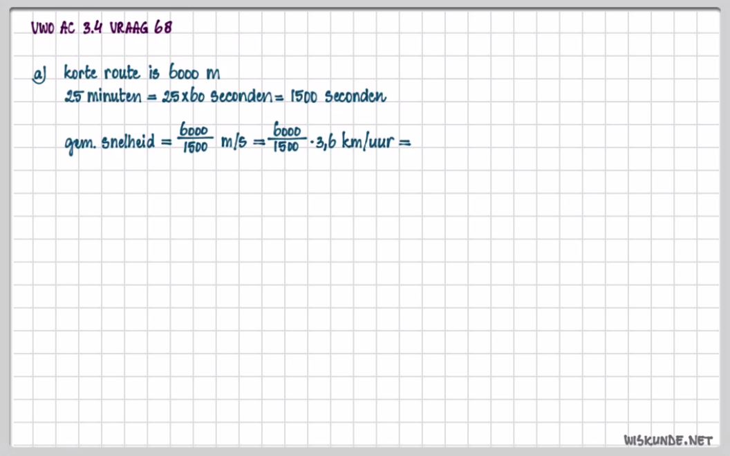Rekenen met eenheden Opgave 60
