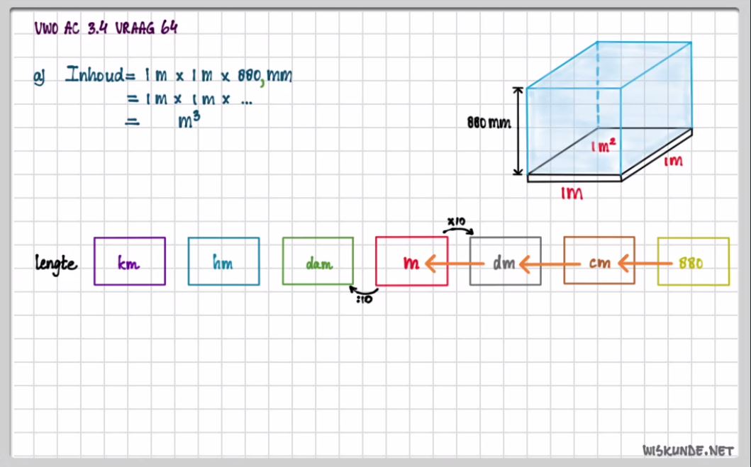 Rekenen met eenheden Opgave 55