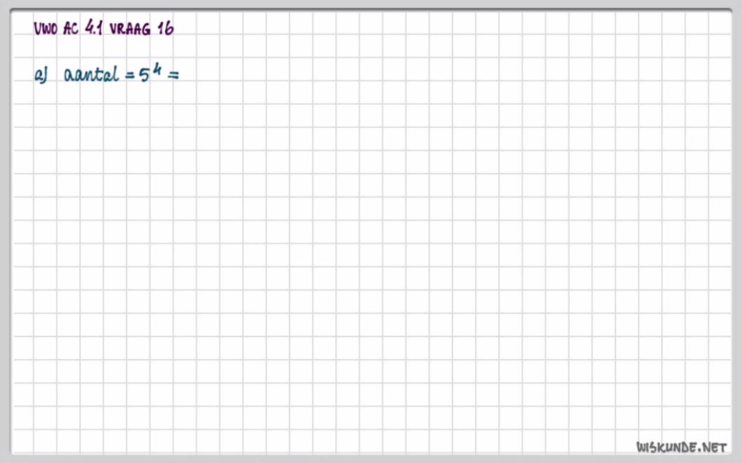 Regels voor telproblemen Opgave 18