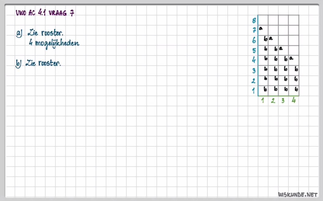 Regels voor telproblemen Opgave 7