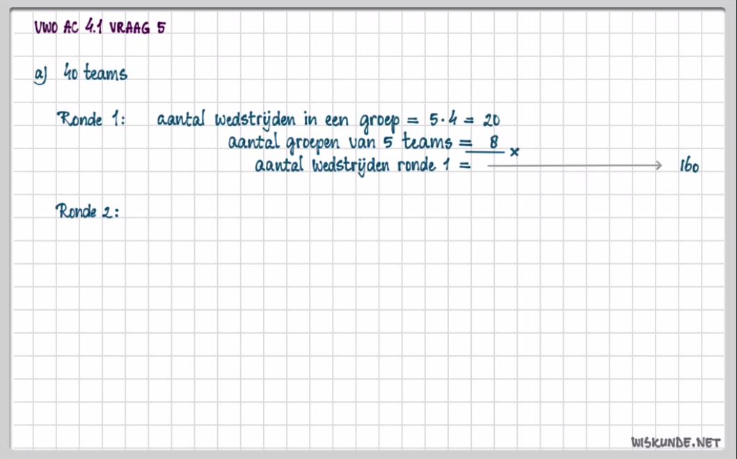 Regels voor telproblemen Opgave 4