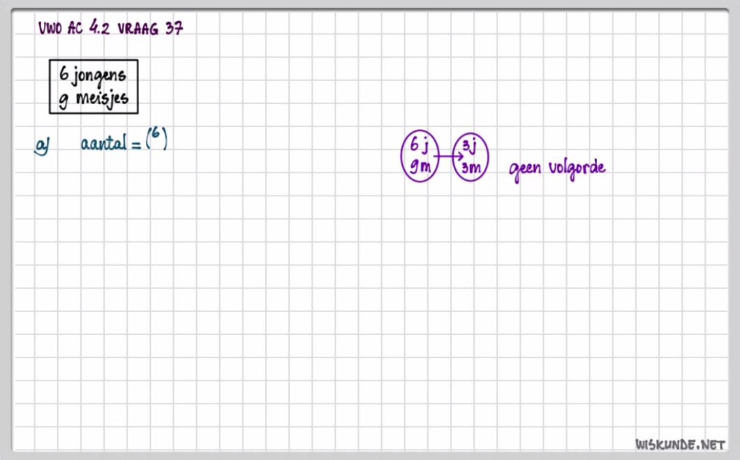 Permutaties en combinaties Opgave 40