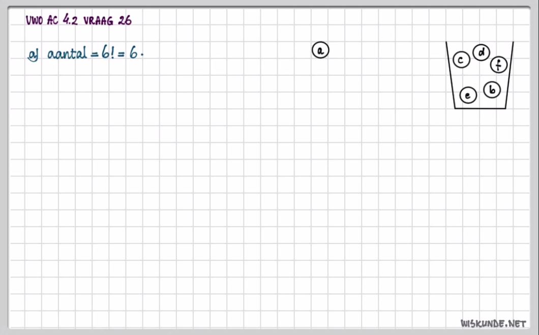 Permutaties en combinaties Opgave 29