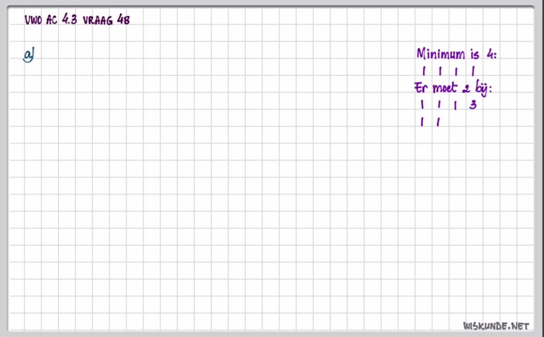 Rijtjes en roosters opgave 57