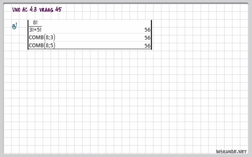 Rijtjes en roosters opgave 53