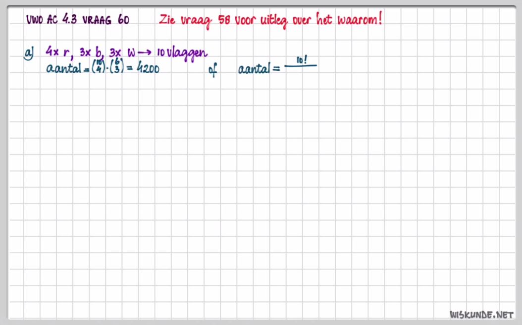 Rijtjes en roosters opgave 62