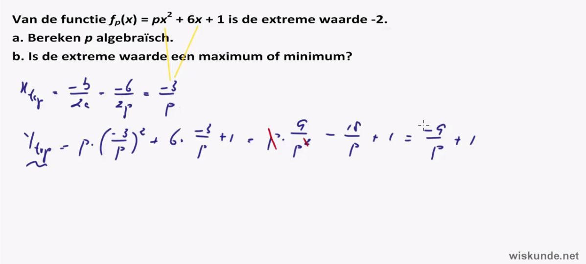 Werken met parameters Opgave 54