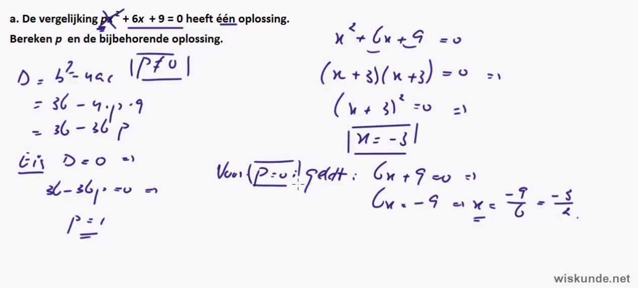 Werken met parameters Opgave 49