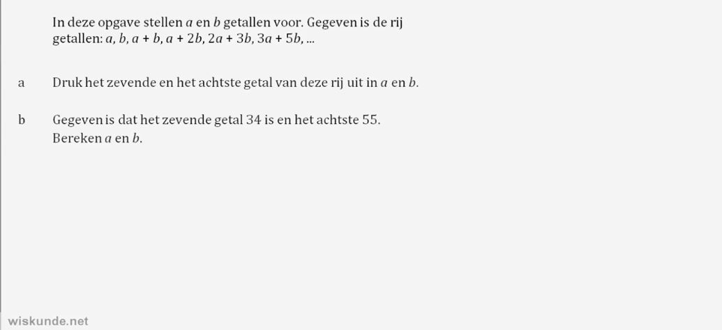 Stelsels vergelijkingen Opgave 10