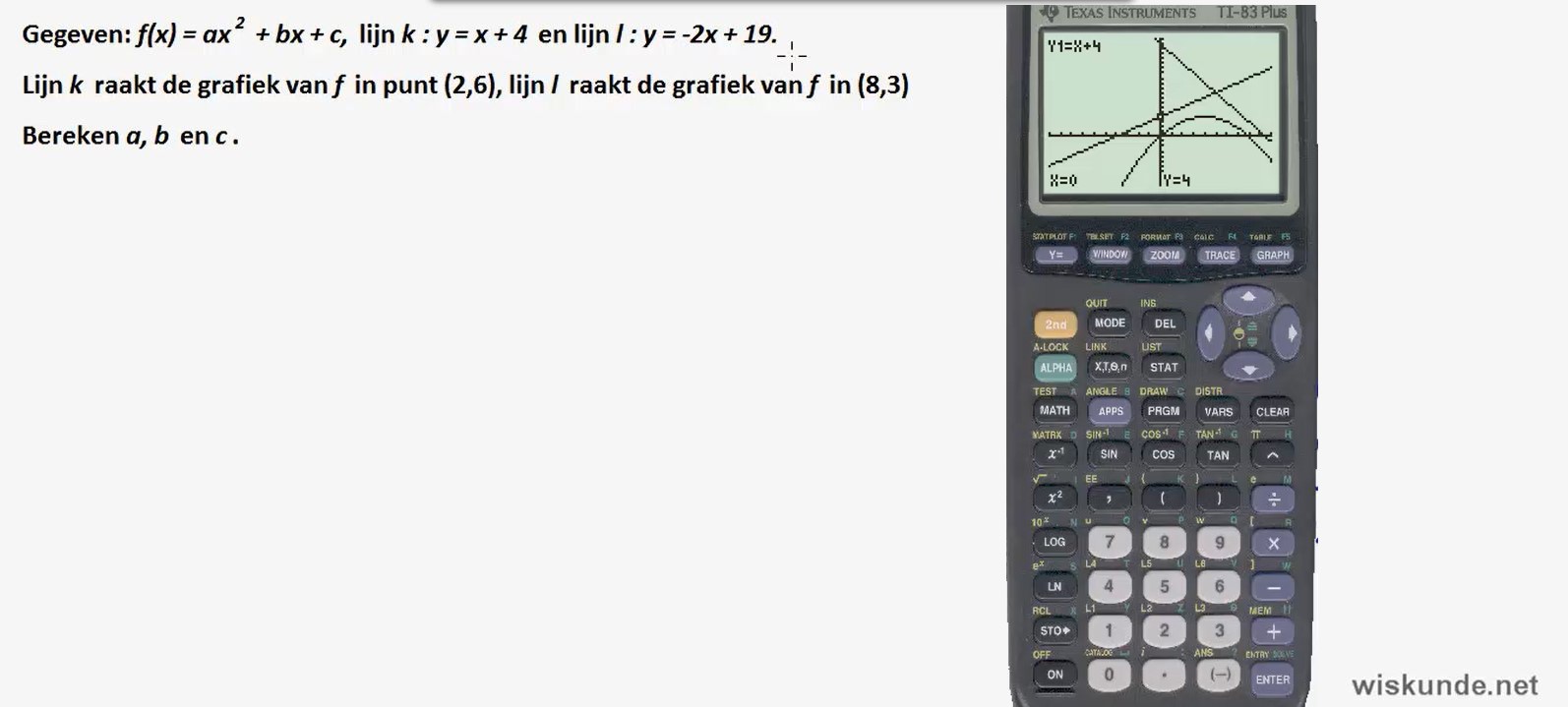 Stelsels vergelijkingen Opgave 16