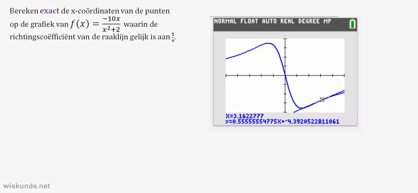 Regels voor het oplossen van vergelijkingen Opgave 60
