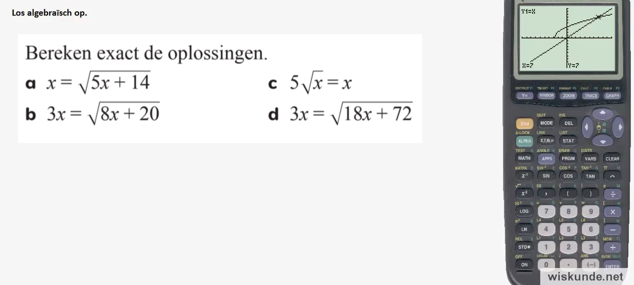 Wortelfuncties Opgave 27