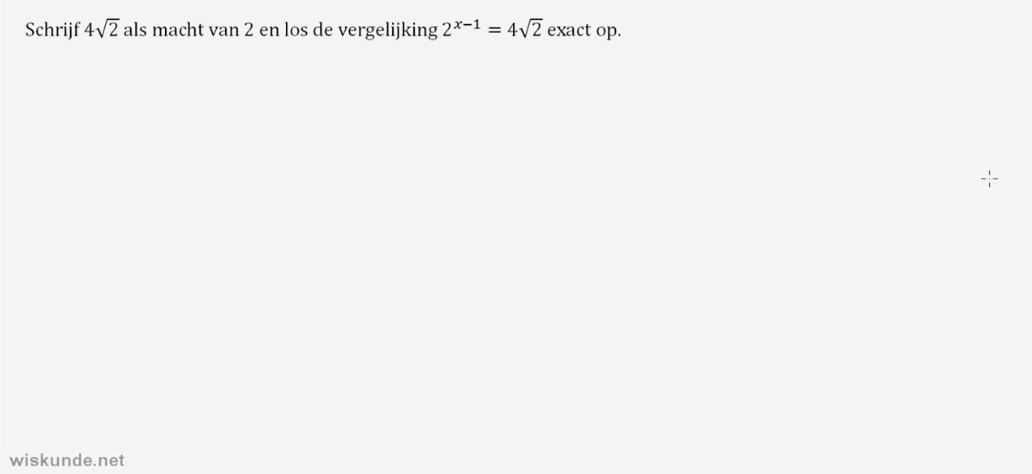Exponenti&euml;le functies Opgave 66