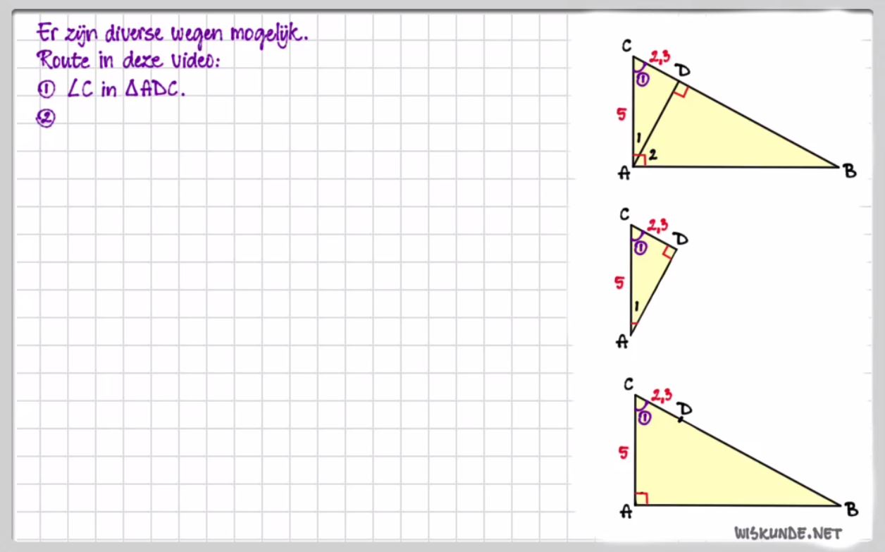 Goniometrische verhoudingen Opgave 59