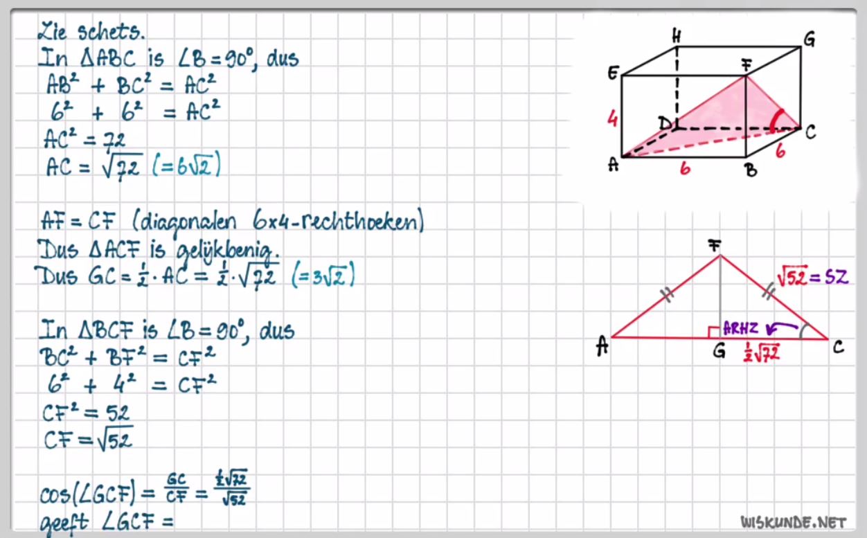 Goniometrie in de ruimte opgave 83