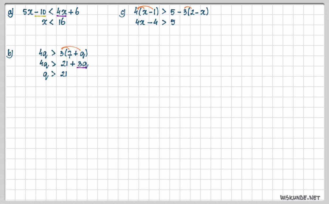 Lineaire ongelijkheden Opgave 4