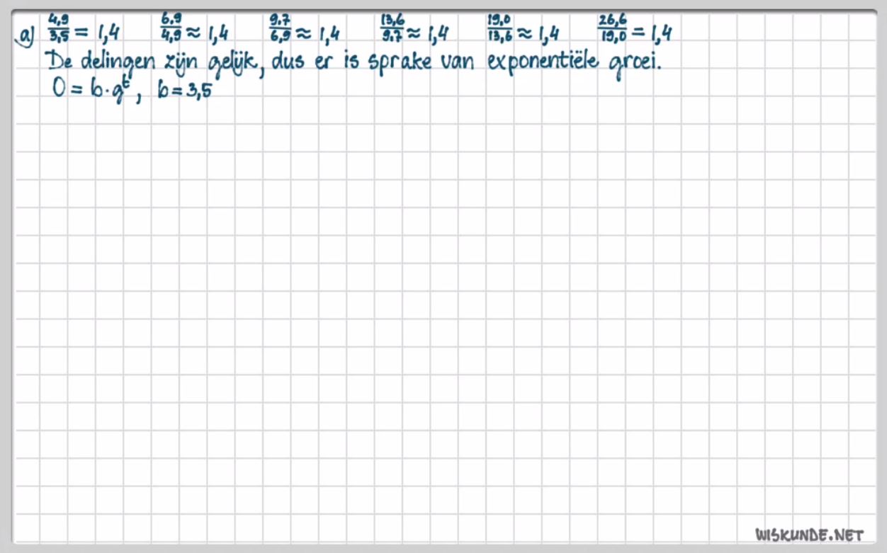 Tabellen en groei Opgave 24