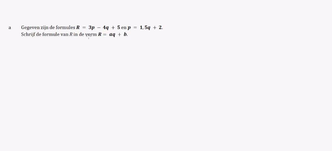 Werken met formules Opgave 4