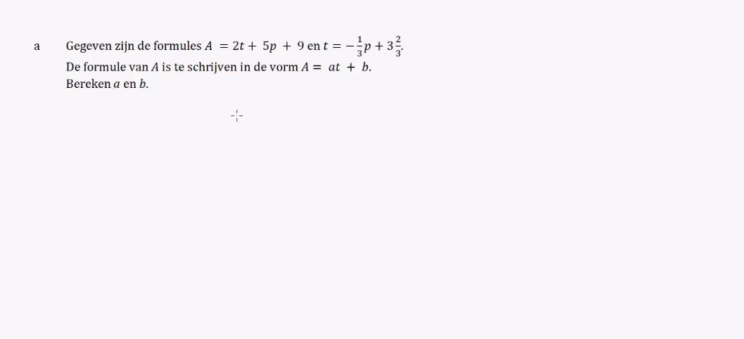 Werken met formules Opgave 19