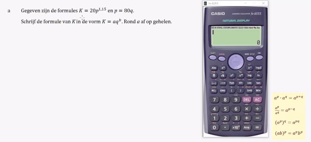 Formules met machten Opgave 73