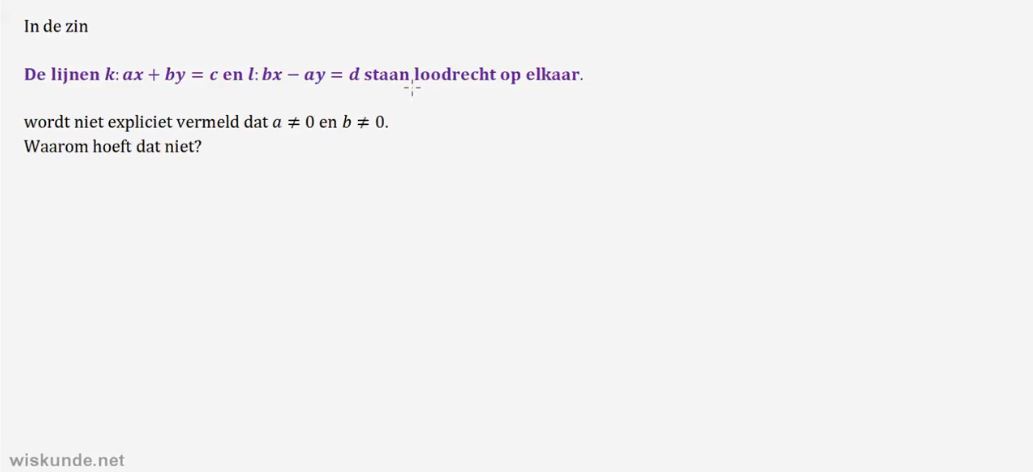 Afstanden bij punten en lijnen Opgave 19