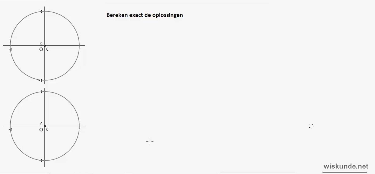 Goniometrische vergelijkingen Opgave 62