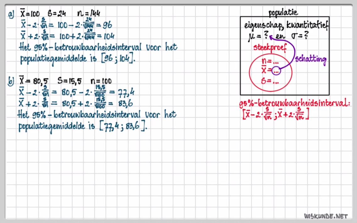 Populatieproportie Opgave 17