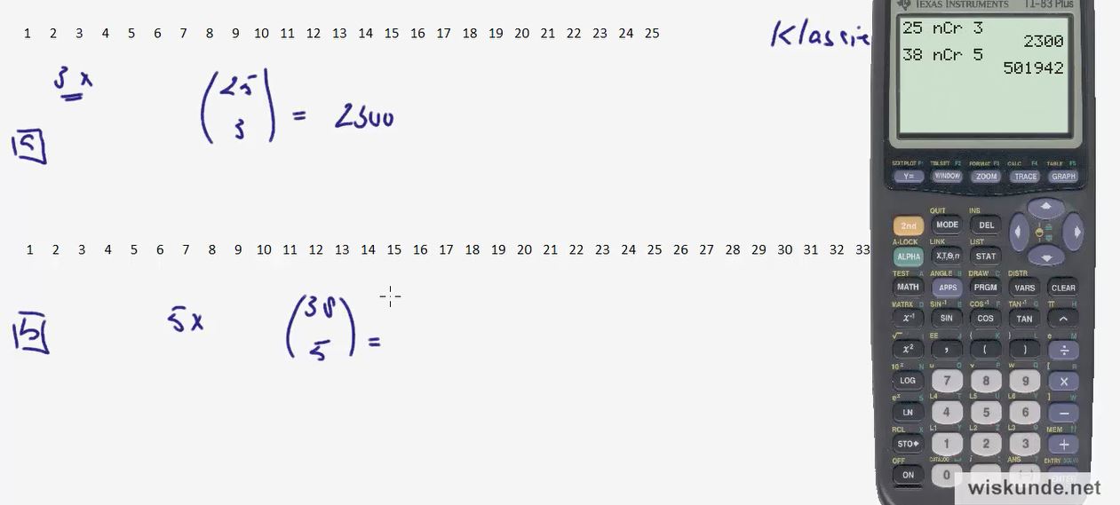 Permutaties en combinaties Opgave 41