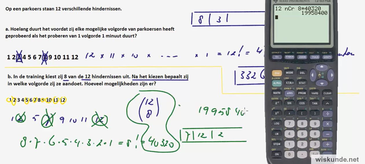 Combinaties toepassen Opgave 54