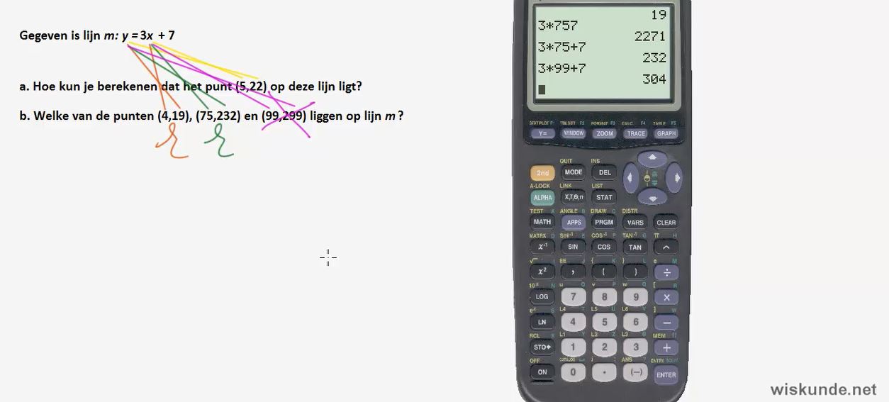 Lineaire formules Opgave 13