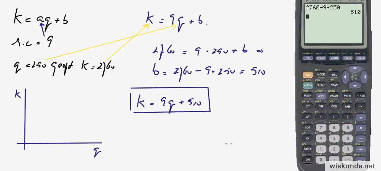 Lineaire formules Opgave 15