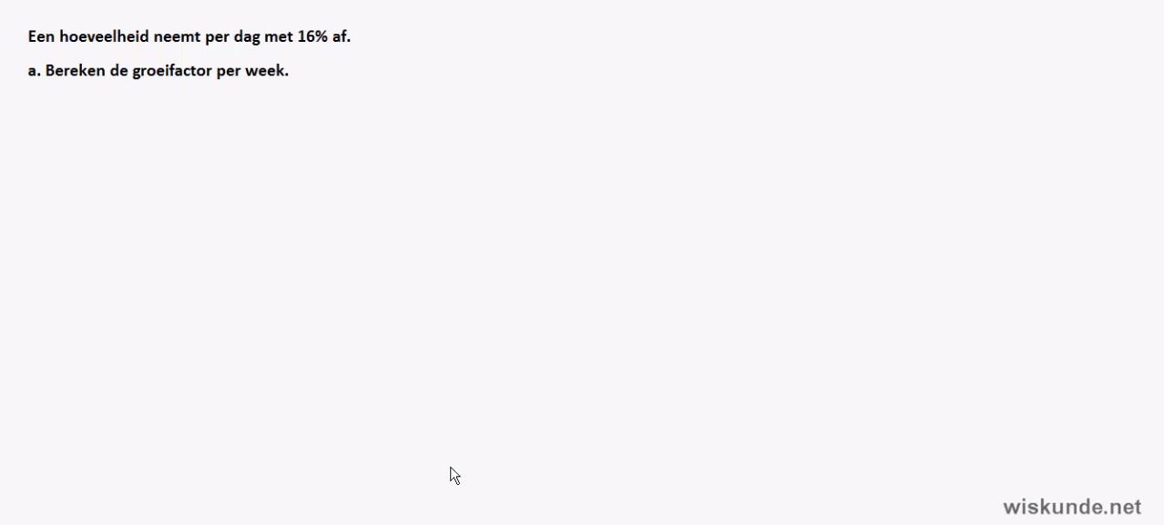 Groeipercentages Opgave 26