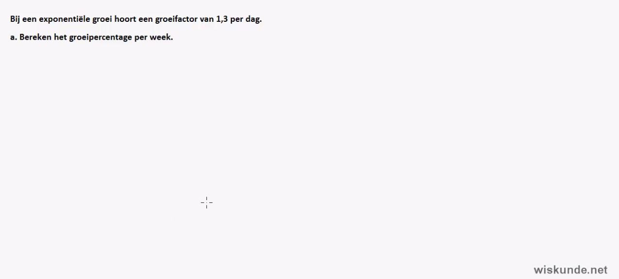 Groeipercentages Opgave 27