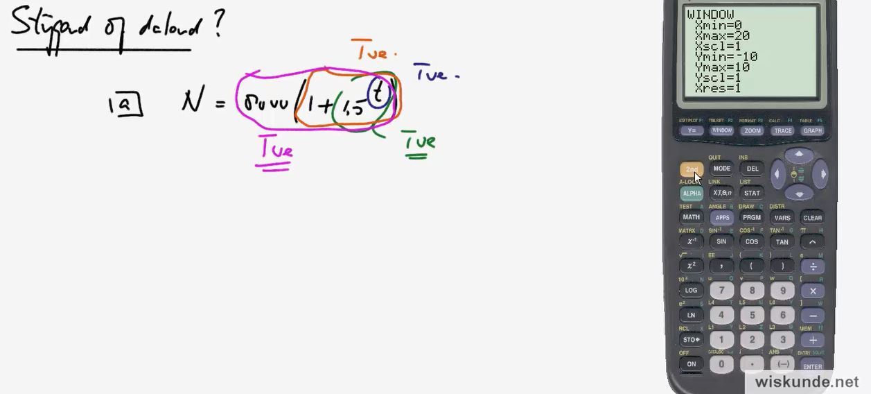 Formules bij groeiverschijnselen Opgave 63