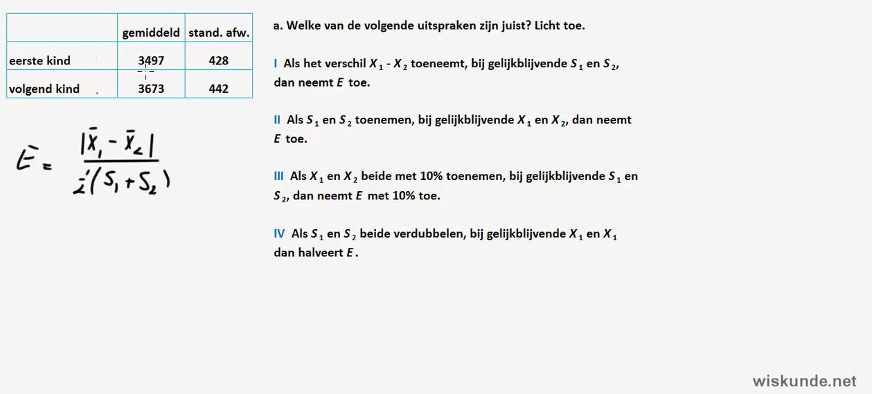 Groepen vergelijken Opgave 17