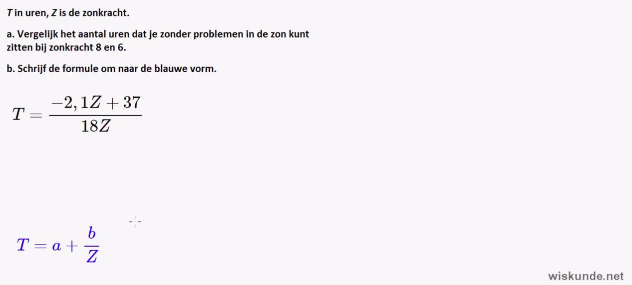 Breuken en verhoudingen Opgave 17